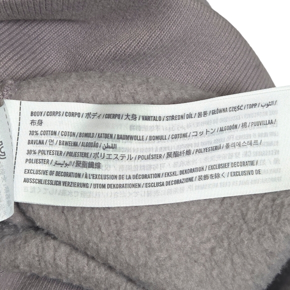 Abercrombie Sunday Half Zip Sweatshirt Taupe Grey Soft Heavyweight XL - Picture 10 of 13